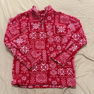 Catalina Red and White Patterned Sweater